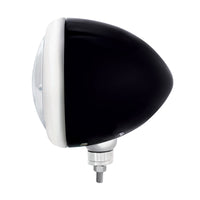 United Pacific - Black Guide 682-C Style Headlight H4 Bulb With 6 Amber LED