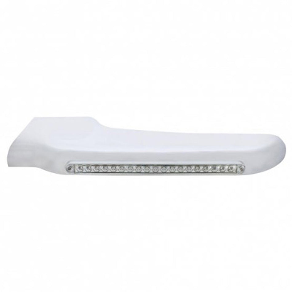19 Amber LED Front Fender Cover For Peterbilt 388 (2008-2015) & 389 (2008-2023) Clear Lens (Driver or Passenger Side)