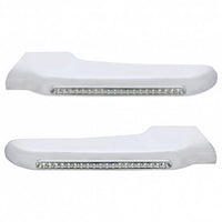 19 Amber LED Front Fender Cover For Peterbilt 388 (2008-2015) & 389 (2008-2023) Clear Lens (Driver or Passenger Side)