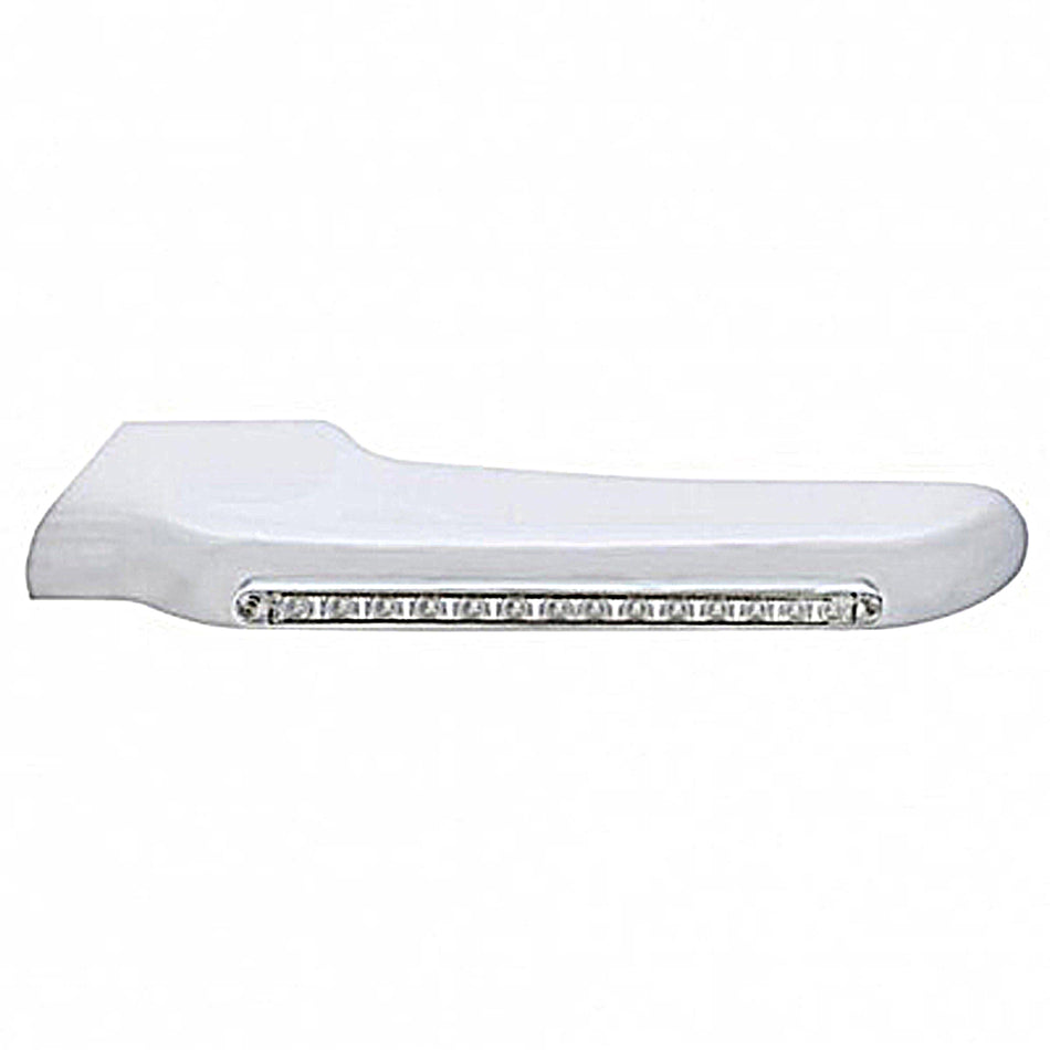 Sequential 14 Amber LED Front Fender Cover For Peterbilt 388 (2008-2015) & 389 (2008-2023) Clear Lens (Driver or Passenger Side)