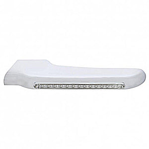 Sequential 14 Amber LED Front Fender Cover For Peterbilt 388 (2008-2015) & 389 (2008-2023) Clear Lens (Driver or Passenger Side)