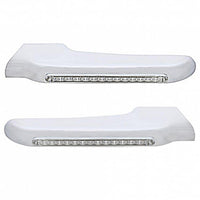 Sequential 14 Amber LED Front Fender Cover For Peterbilt 388 (2008-2015) & 389 (2008-2023) Clear Lens (Driver or Passenger Side)