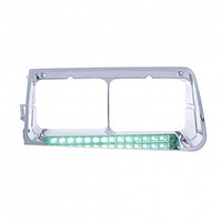 14 LED Headlight Bezel For 1989-2009 Freightliner FLD - Driver or Passenger Side (Various Colors)