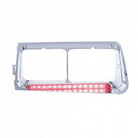 14 LED Headlight Bezel For 1989-2009 Freightliner FLD - Driver or Passenger Side (Various Colors)