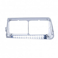 14 LED Headlight Bezel For 1989-2009 Freightliner FLD - Driver or Passenger Side (Various Colors)