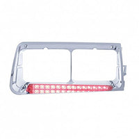 14 LED Headlight Bezel For 1989-2009 Freightliner FLD - Driver or Passenger Side (Various Colors)