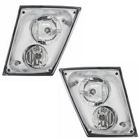 Chrome Fog/Driving Light Assembly For 2003-2017 Volvo VN/VNL (Driver or Passenger Side)
