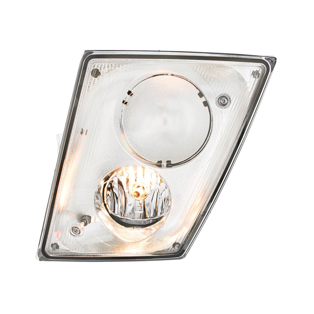 Chrome Fog Light Assembly For 2003-2017 Volvo VN/VNL (Driver or Passenger)