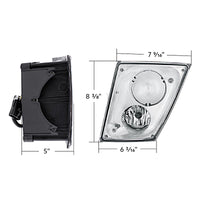 Chrome Fog Light Assembly For 2003-2017 Volvo VN/VNL (Driver or Passenger)