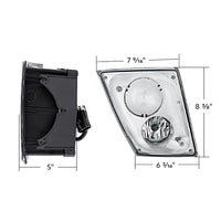 Chrome Fog Light Assembly For 2003-2017 Volvo VN/VNL (Driver or Passenger)