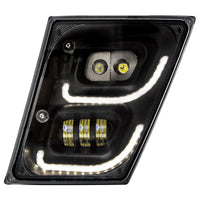 "Blackout" High Power LED Fog Light With LED DRL & Position Light For 2003-2017 Volvo VN/VNL (Driver or Passenger)