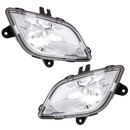 Chrome High Power LED Fog Light For 2018-2024 Freightliner Cascadia (Driver or Passenger)