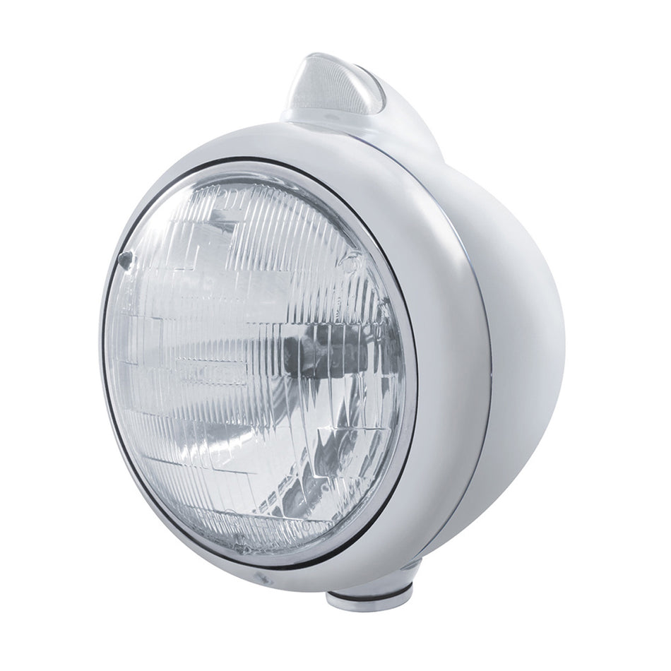 Stainless Steel Guide 682-C Headlight H6024 & Original Style LED Signal (Amber or Clear)