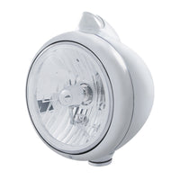 Stainless Steel Guide 682-C Headlight Crystal H4 & Original Style LED Signal (Amber or Clear Lens)