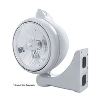 Stainless Steel Guide 682-C Headlight Crystal H4 & Original Style LED Signal (Amber or Clear Lens)