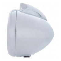 Stainless Steel Guide 682-C Headlight H4 With 10 Amber LED & Original Style LED Signal (Clear Lens)