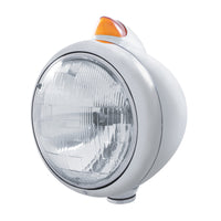 Chrome Guide 682-C Headlight H6024 & Original Style Amber LED Signal (Amber or Clear Lens)