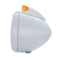 Chrome Guide 682-C Headlight H4 & Original Style Amber LED Signal (Amber or Clear Lens)