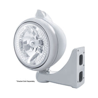 Chrome Guide 682-C Headlight H4 With White LED & Original Style LED Signal (Amber or Clear Lens)