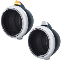 Black Guide 682-C Headlight No Bulb With Original Style LED Signal (Amber or Clear Lens)