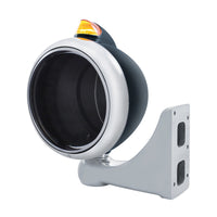 Black Guide 682-C Headlight No Bulb With Original Style LED Signal (Amber or Clear Lens)