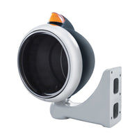 Black Guide 682-C Headlight No Bulb With Original Style LED Signal (Amber or Clear Lens)