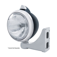 Black Guide 682-C Headlight H6024 & Original Style Amber LED Signal (Amber or Clear Lens)