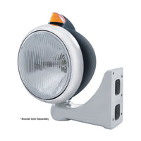 Black Guide 682-C Headlight H4 & Original Style Amber LED Signal (Amber or Clear Lens)