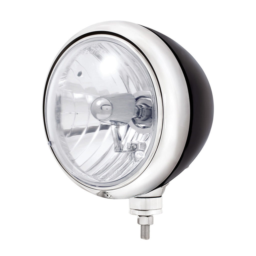 United Pacific - Black Guide 682-C Style Headlight Crystal H4 Bulb