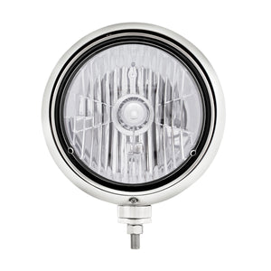 United Pacific - Black Guide 682-C Style Headlight Crystal H4 Bulb