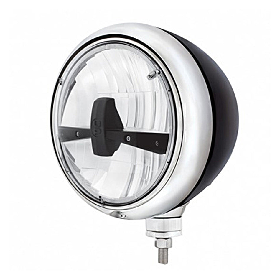 United Pacific - Black Guide Headlight 5 LED Bulb (Blackout or Chrome)