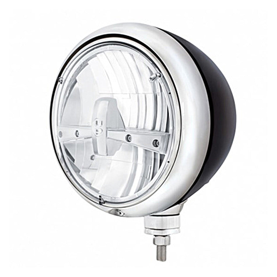 United Pacific - Black Guide Headlight 5 LED Bulb (Blackout or Chrome)