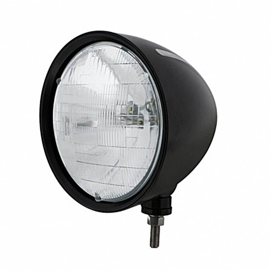 United Pacific - Black "Billet" Style Groove Headlight H6024 Bulb