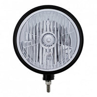 United Pacific - Black "Billet" Style Groove Headlight Crystal H4 Bulb