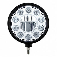 United Pacific - Black "Billet" Style Groove Headlight 11 LED Bulb (Chrome)