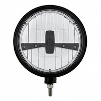 United Pacific - Black "Billet" Style Groove Headlight 5 LED Bulb (Blackout or Chrome)