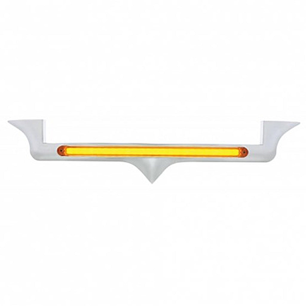 Chrome Hood Emblem Trim With 24 LED GloLight Bar For Kenworth (Various Colors)