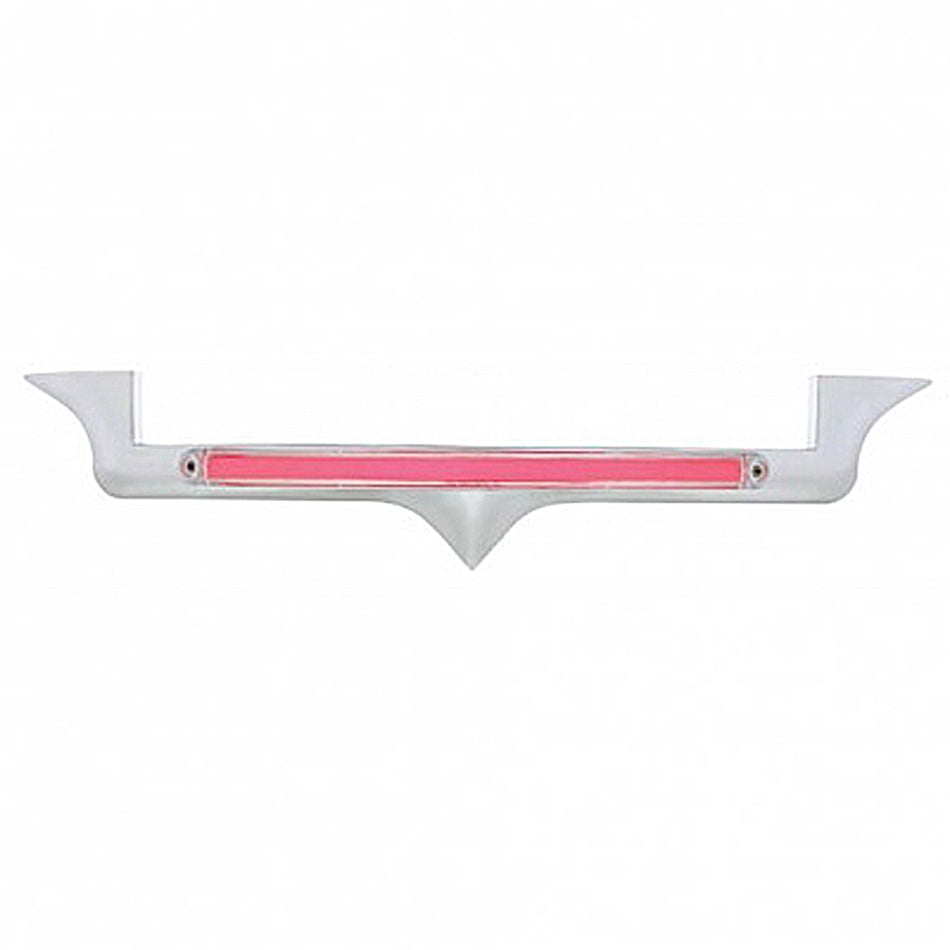 Chrome Hood Emblem Trim With 24 LED GloLight Bar For Kenworth (Various Colors)