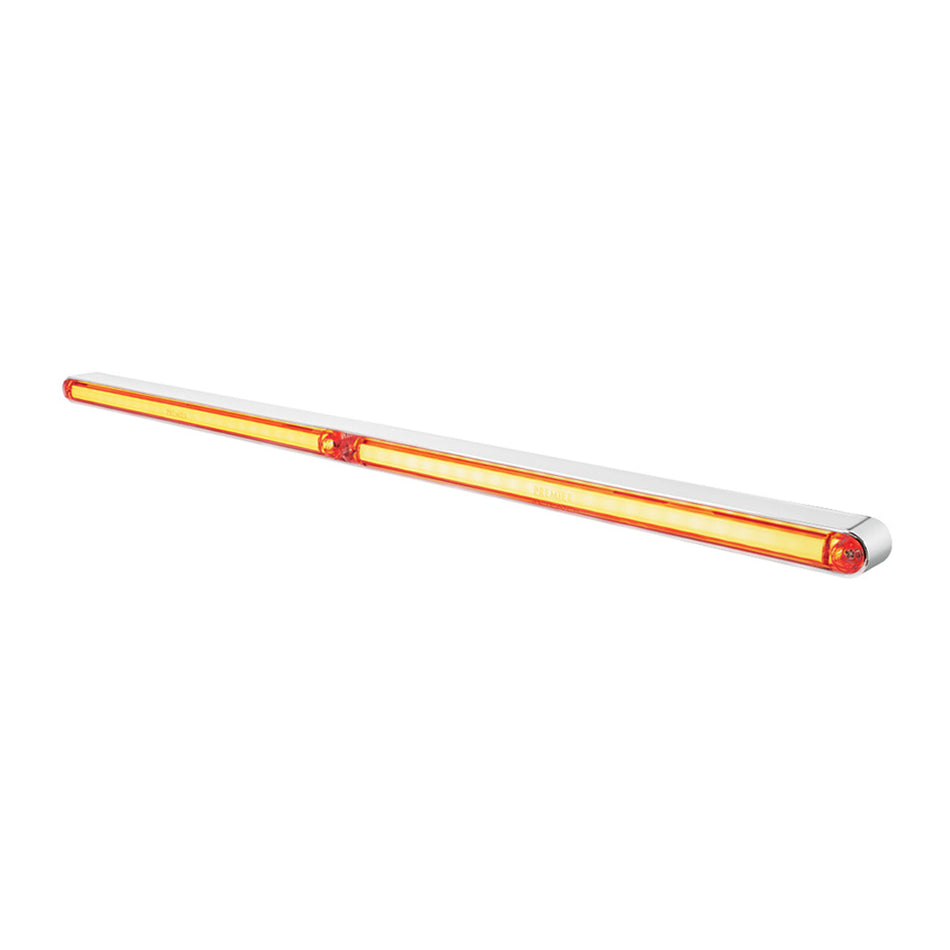United Pacific - Dual 24 LED Dual Function 12" GloLight Bar With Bezel (Various Colors)
