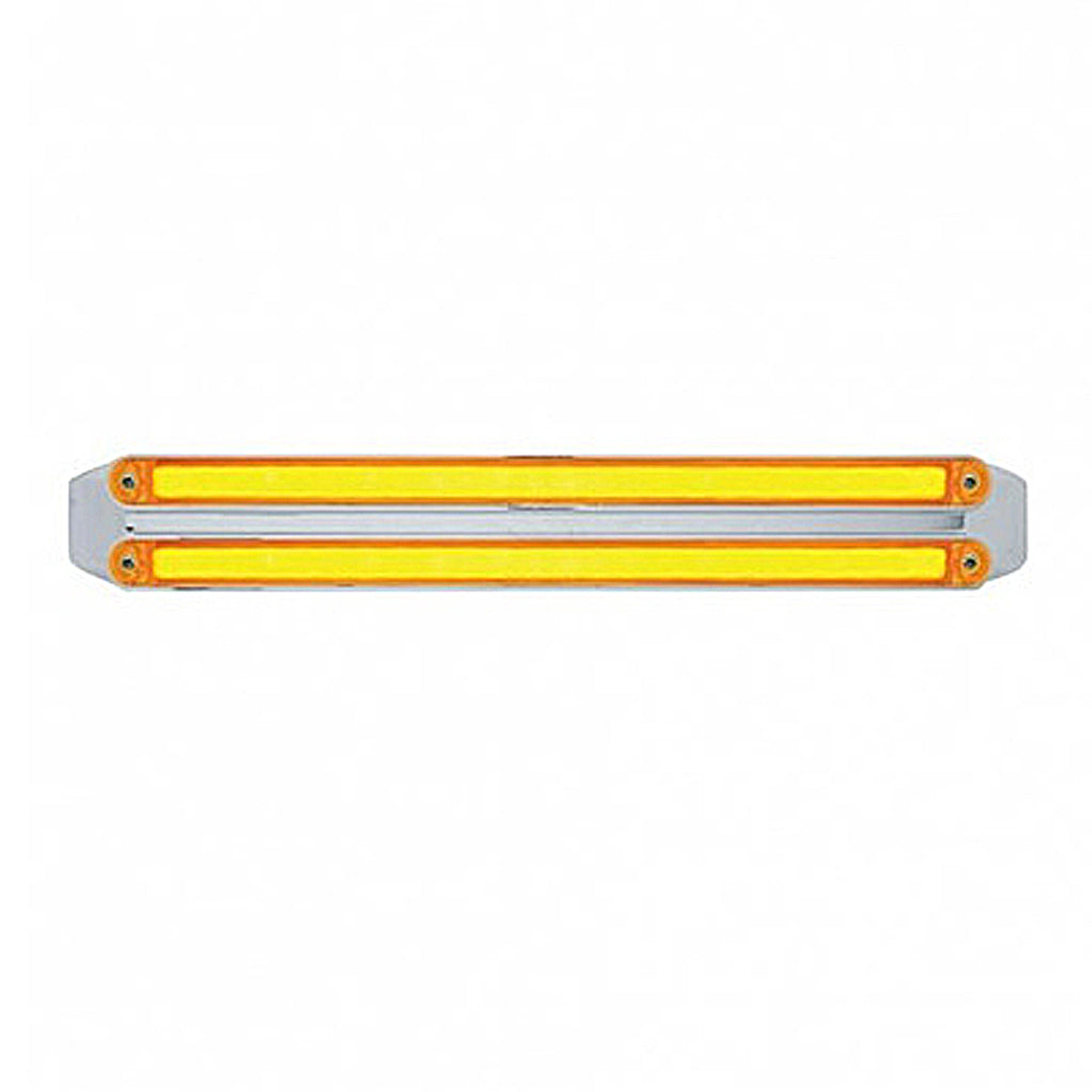 United Pacific - Dual 24 LED Dual Function 12" GloLight Bar With Bezel (Various Colors)