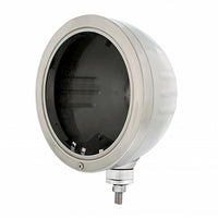 United Pacific - Stainless Classic or "Bullet" Embossed Stripe Style Headlight Housing