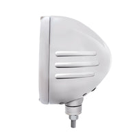 Stainless Steel Classic Embossed Stripe Headlight H6024 & Dual Mode Amber LED Signal (Amber or Clear Lens)