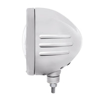 Stainless Steel Bullet Embossed Stripe Headlight Housing With 5 LED 7" Round Headlight