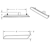 United Pacific - LED Hood Fender Side Marker Light For 2018-2024 Volvo VNL (Driver or Passenger Side)
