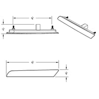 United Pacific - 10 LED Hood Fender Side Marker Light For 2018-2024 Volvo VN/VNL (Driver or Passenger Side)