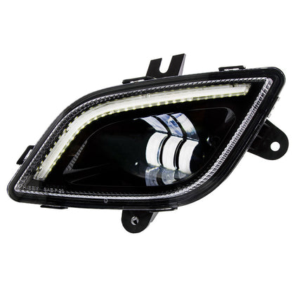 34 LED Black or Chrome Fog Light With LED Light Bar For 2018-2024 Freightliner Cascadia (Driver or Passenger Side)