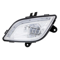 34 LED Black or Chrome Fog Light With LED Light Bar For 2018-2024 Freightliner Cascadia (Driver or Passenger Side)