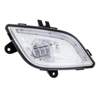 34 LED Black or Chrome Fog Light With LED Light Bar For 2018-2024 Freightliner Cascadia (Driver or Passenger Side)