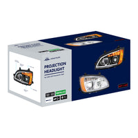 Chrome Full LED Projection Headlight With Turn Signal & Position Light Bar For 2008-2017 Kenworth T660 (Driver or Passenger Side)