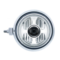 Stainless Steel Guide 682-C Style Headlight Assembly w/LED Headlight & Dual Color Position Light (Left or Right Hand Side)